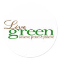 Live Green Conserve stickers