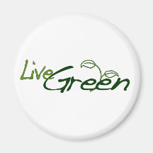 Live Green Fridge Magnets