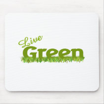 live green grass mousepads