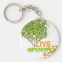Live Green Key Chain