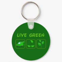 Live Green keychains