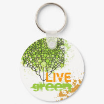 Live Green keychains