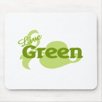 live green leaf mousepads