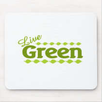 live green leaf mousepads