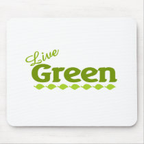 live green leaves mousepads