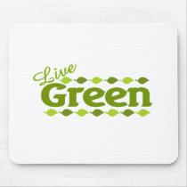 live green leaves mousepads