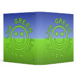 Live Green Live Happy Pro Environment Eco Friendly 3 Ring Binder
