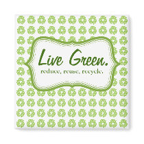Live Green magnets by Chic_Boutique Live Green magnets