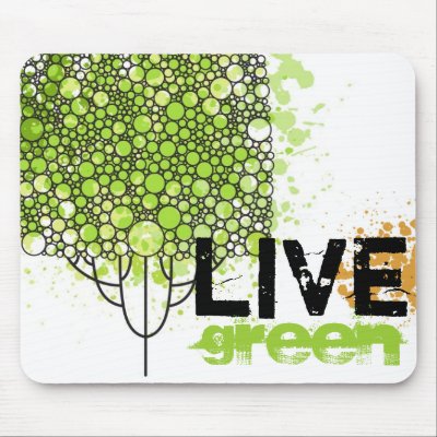 Live Green Mouse Mat by Chic_Boutique