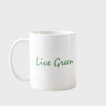 'Live Green' Mug