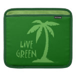 Live Green Palm Tree iPad Sleeves