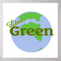 live green planet earth posters