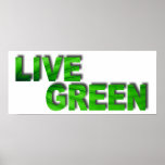 Live Green Posters