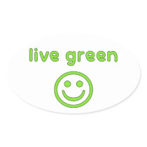 Live Green Pro Environment Eco Friendly Renewable Stickers