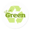 live green recycle sticker