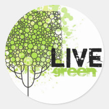 Live Green Sticker