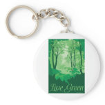 Live Green - Tree Hugger Keychain