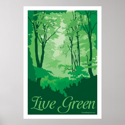 Live Green - Tree Hugger print