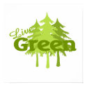 live green trees posters