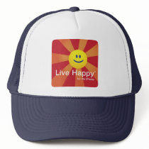 Live Happy Cap hats by signal_patterns Live Happy Cap hats