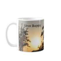 Live Happy - Paris Merille rides the swings mugs by digitaled Live Happy - Paris Merille rides the swings mugs