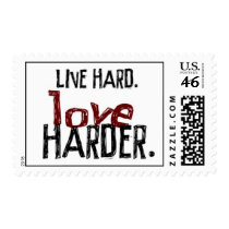 Live Hard Love Harder Stamps stamps