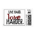 Live Hard Love Harder Stamps