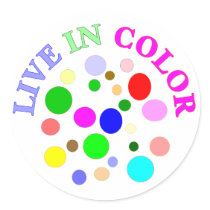 Live in Color stickers