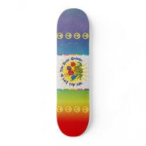 Live In Peace Garden Custom Skate Board