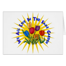 Live In Peace Garden Greeting Cards