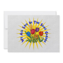 Live In Peace Garden Invitations