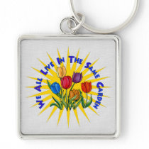 Live In Peace Garden Key Chains