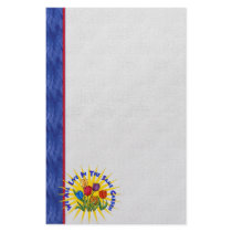 Live In Peace Garden Personalized Stationery