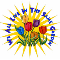 Live In Peace Garden Photo Cutout