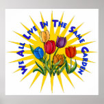 Live In Peace Garden posters