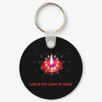 LIVE IN THE LIGHT OF JESUS...RELIGIOUS KEYRING keychains by dcoleman1 LIVE IN THE LIGHT OF JESUS...RELIGIOUS KEYRING keychains