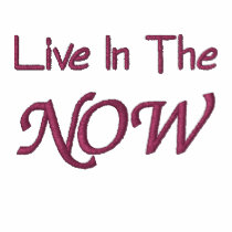 Live In The Now Affirmation Embroidered Hoodie embroidered shirts