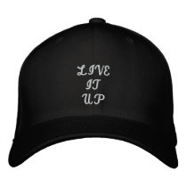 LIVE IT UP embroidered hats by restoredwear LIVE IT UP embroidered hats