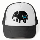 trucker_hat - LIVE LARGE...or go home.: Sizes  Available colors: white_black
