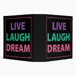 Live Laugh Dream School 2" binder