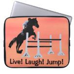 Live! Laugh! Jump! Horse Jumper Computer Sleeves