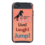Live! Laugh! Jump! Horse Jumper iPhone 4/4S Cases