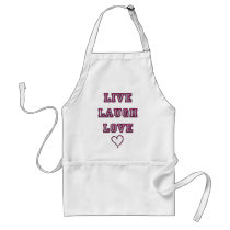 Live Laugh Love aprons