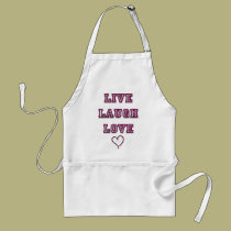 Live Laugh Love aprons