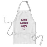 Live Laugh Love aprons