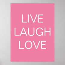 live - laugh - love  art print