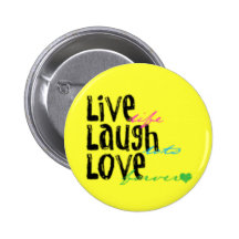 live laugh love buttons