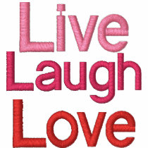 Live, Laugh, Love embroidered shirts by twilight_panda Live, Laugh, Love embroidered shirts