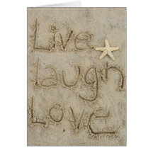 live laugh love greeting card