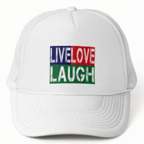 LIVE, LAUGH, LOVE hats